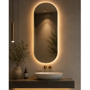 Aluminium frame mirror with Backlight