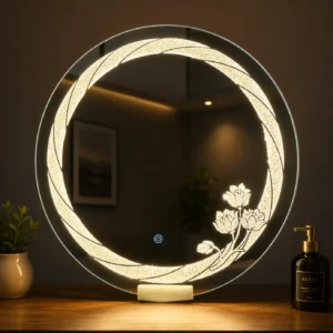 Crystal & Diamond LED Mirror